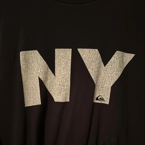Quiksilver Black and White NY Short Sleeve Tee - Picture 2 of 6